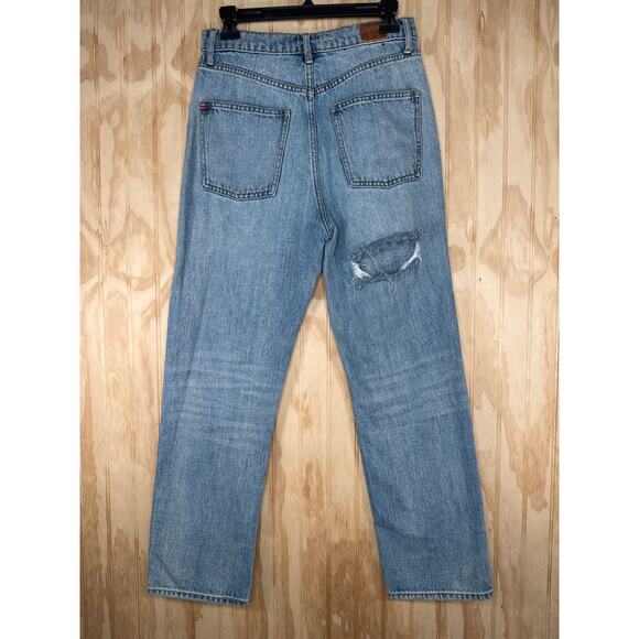 BDG Relaxed Straight Jeans Size 26 Distressed Button Fly High Rise - Picture 4 of 6